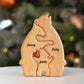 Puzzle ours familial personnalisé en bois