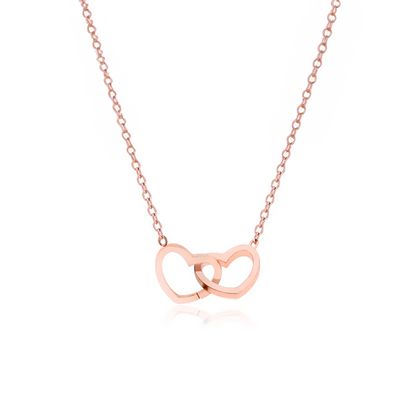 Collana con doppio cuore