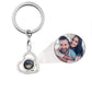 Heart photo key ring